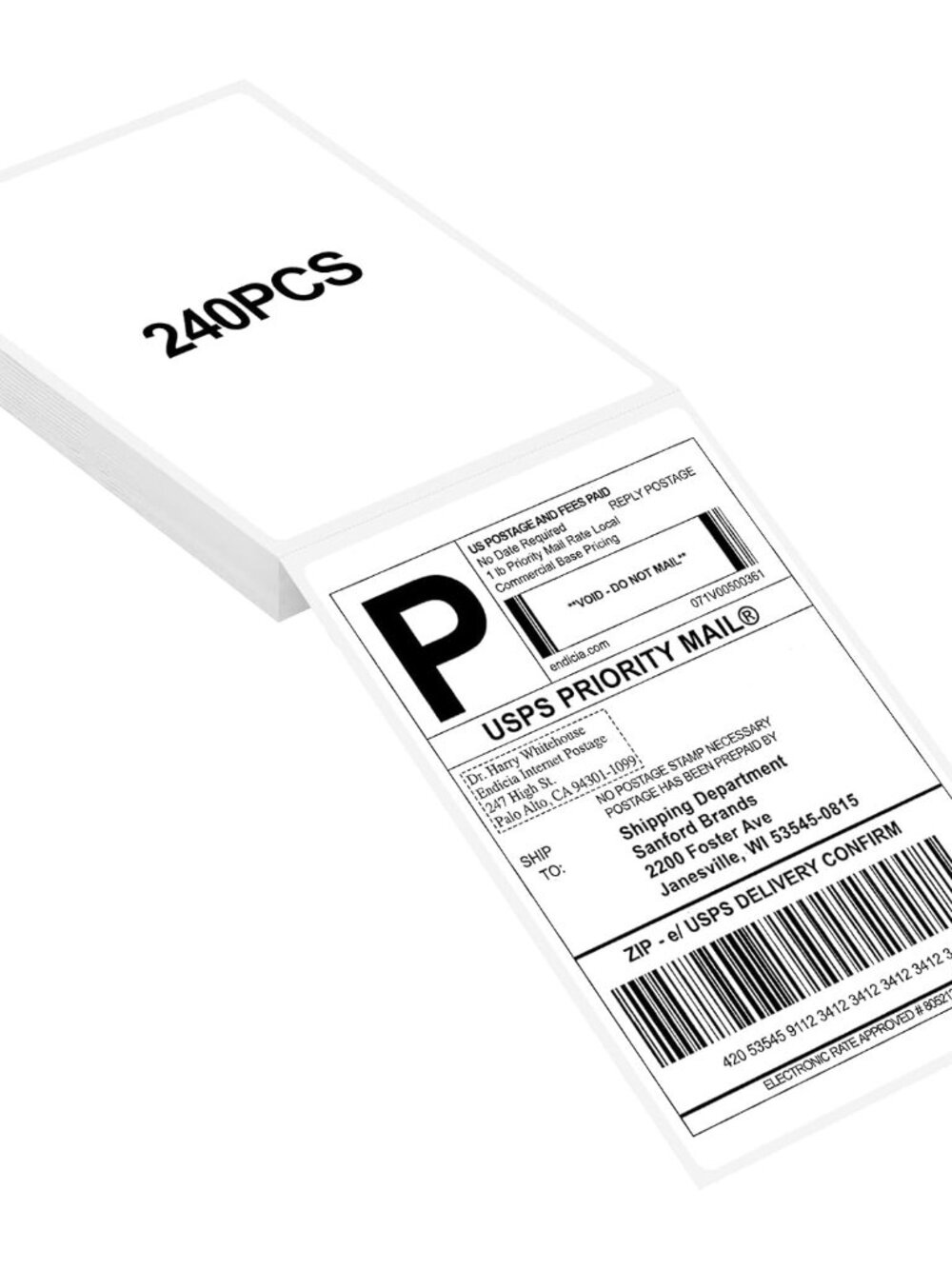 4x6 Thermal Labels - Strong Adhesive, White Thermal Printer Paper